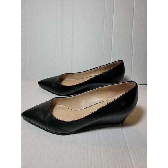 Franco Sarto Leather Wedge Women's Heels‎ Size 7.  reposhing a tad wide. - Picture 2 of 6